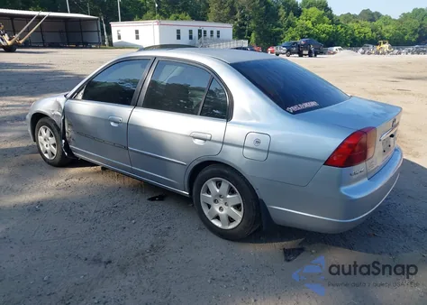 2002 Honda Civic Ex z USA, uszkodzony, nr VIN 2HGES25742H533910